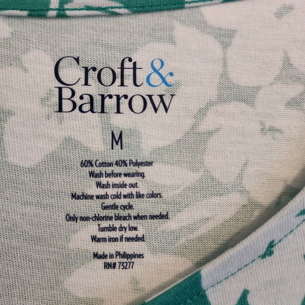 Crowft & Barrow Knit Dress Floral Size Medium NWT - Picture 7 of 7
